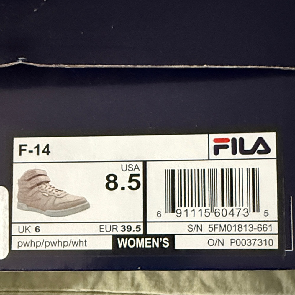 Fila Women's Pink High-Top Sneakers 8.5 NIB - Picture 2 of 3